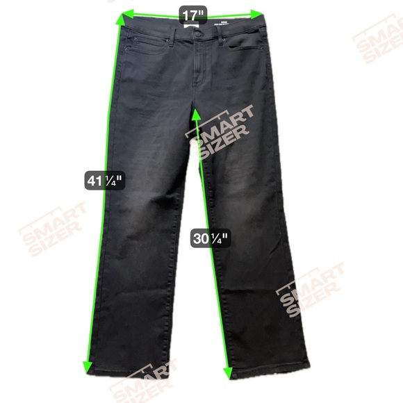 Nicole Miller Women's Black Straight Leg Jeans size 14 (M127) never worn - Picture 2 of 11